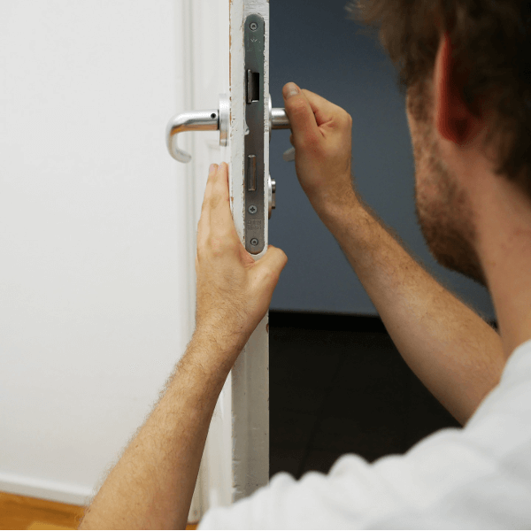 A locksmith with key